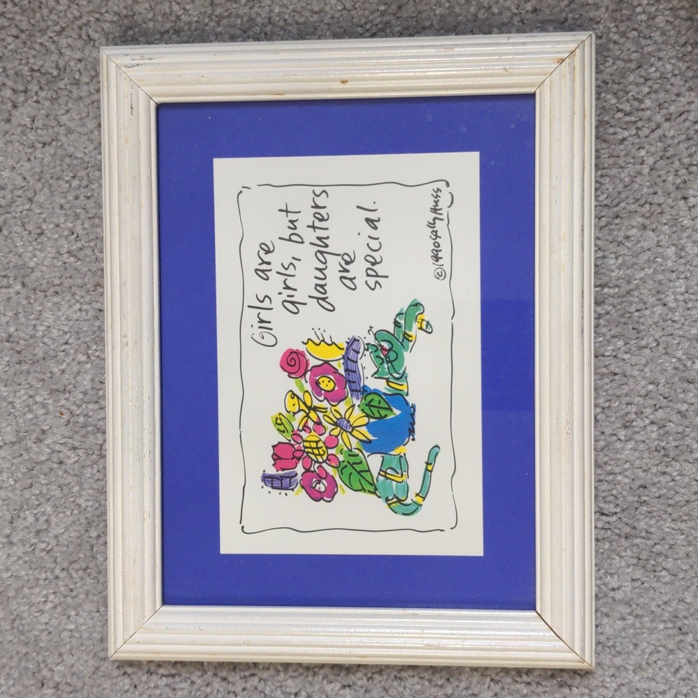 Daughters are special matted and in a white frame.